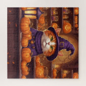 halloween kat #10 puzzel (Horizontaal)