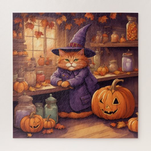 halloween kat #1 puzzel (Verticaal)