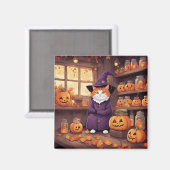 halloween kat #2 magneet (Voorkant / Achterkant)