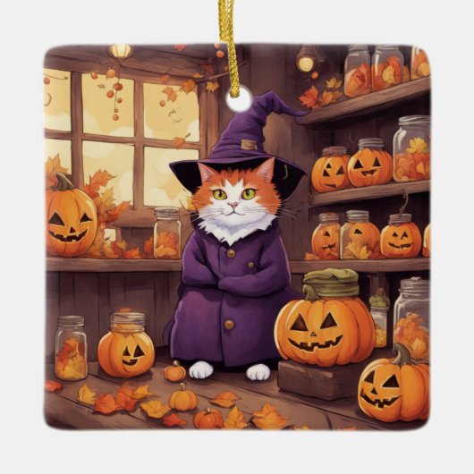 halloween kat #2 ornament (Voorkant)