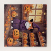 halloween kat #2 puzzel (Horizontaal)