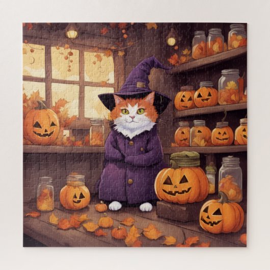 halloween kat #2 puzzel (Verticaal)