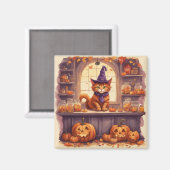 halloween kat #3 magneet (Voorkant / Achterkant)