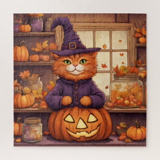 halloween kat #6 puzzel (Verticaal)