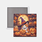 halloween kat #7 magneet (Voorkant / Achterkant)