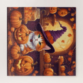 halloween kat #7 puzzel (Horizontaal)