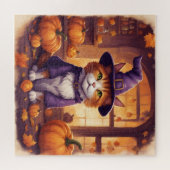 halloween kat #8 puzzel (Horizontaal)