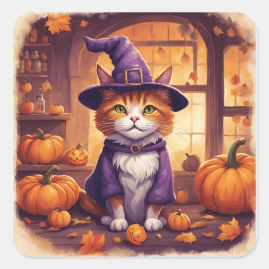 halloween kat #8 stickers (Voorkant)