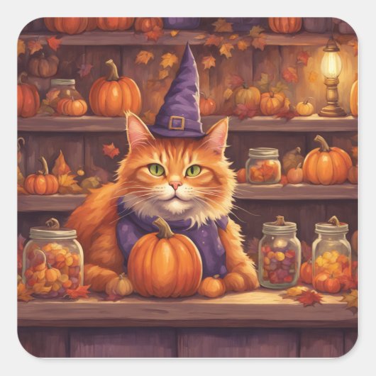 halloween kat #9 stickers (Voorkant)