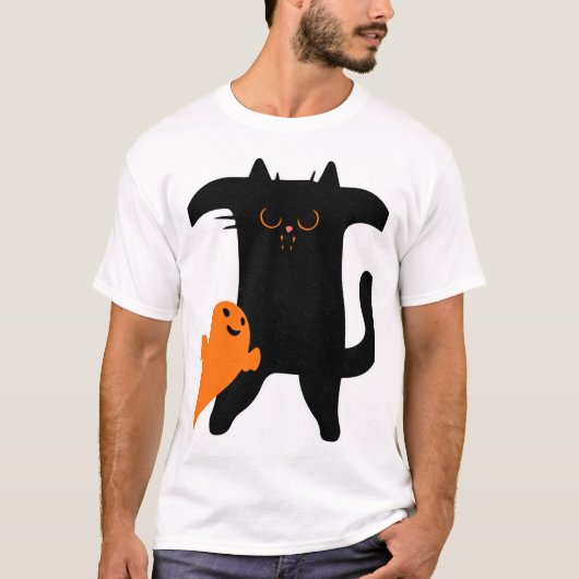 Halloween kat bang t-shirt (Voorkant)
