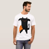 Halloween kat bang t-shirt (Voorkant volledig)