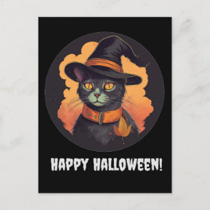 Halloween Kat Briefkaart