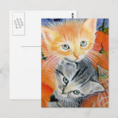 halloween kat briefkaart (Voorkant / Achterkant)