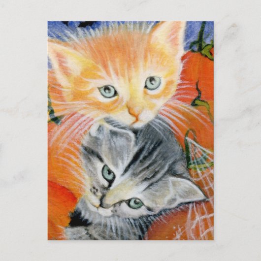 halloween kat briefkaart (Voorkant)