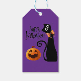 halloween kat cadeaulabel