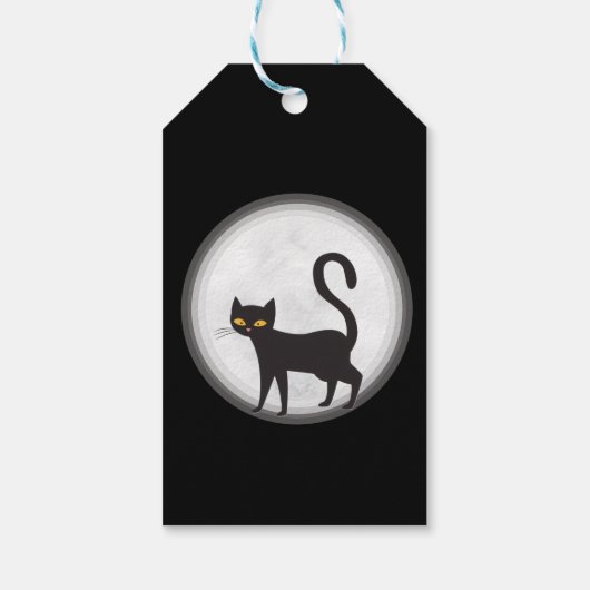 halloween kat cadeaulabel (Achterkant)