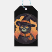 Halloween Kat Cadeaulabel (Voorkant)