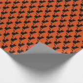 halloween kat cadeaupapier (Hoek)
