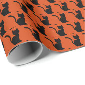 halloween kat cadeaupapier (Rol Hoek)