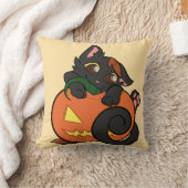 Halloween kat cartoon schattig kussen (Deken)
