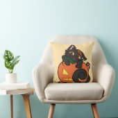 Halloween kat cartoon schattig kussen (Stoel)