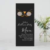Halloween Kat Cute Kostuum Feest Menu (Staand voorkant)