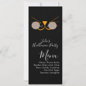 Halloween Kat Cute Kostuum Feest Menu (Voorkant)