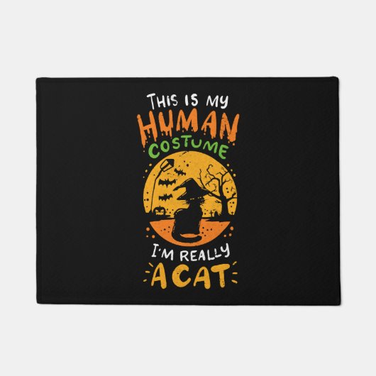 Halloween Kat Deurmat (Voorkant)