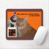 Halloween Kat - Draag wat Muismat (Met muis)
