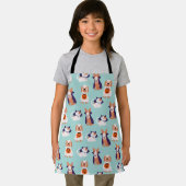 Halloween Kat en Hond in Kostuum Kinder Schort (Insitu)