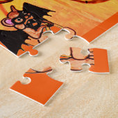 HALLOWEEN KAT EN MUIS TRUC puzzel (Zijkant)