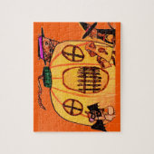 HALLOWEEN KAT EN MUIS TRUC puzzel (Verticaal)