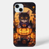 Halloween kat en pompoen Case-Mate iPhone case (Achterkant)