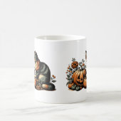  Halloween kat en pompoen Koffiemok (Center)