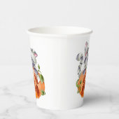 Halloween kat en pompoen papieren bekers (Rechts)