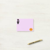 Halloween Kat en Pompoen Post-it® Notes (Op bureau)