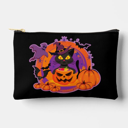 Halloween kat en pompoenen etui (Voorkant)
