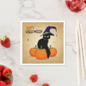  Halloween kat en pompoenen | Servet (Insitu)