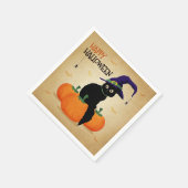  Halloween kat en pompoenen | Servet (Hoek)