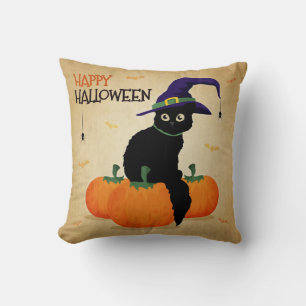  Halloween kat en pompoenen   Sierkussens Kussen