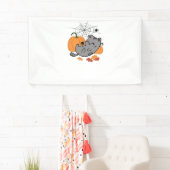 Halloween Kat en Spiders Classic T-shirt Spandoek (Insitu)