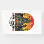 Halloween Kat Feest Heks Ketel Zwarte Katten Versc Spandoek (Horizontaal)