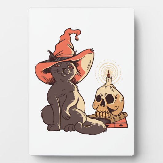 Halloween kat fotoplaat (voorkant)