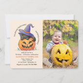 Halloween Kat Fotouitnodiging Kaart (Voorkant)