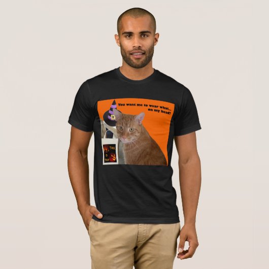 Halloween Kat Funny Draag T-shirt (Voorkant volledig)