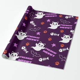 Halloween Kat Geest Cadeaupapier