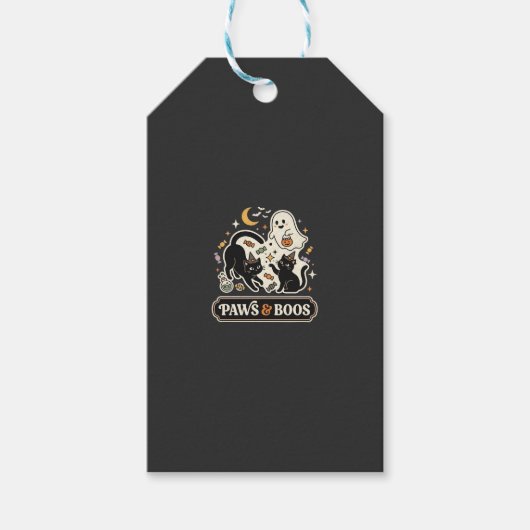 Halloween Kat Geest Magie Cadeaulabel (Voorkant)