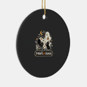 Halloween Kat Geest Magie Keramisch Ornament (Rechts)