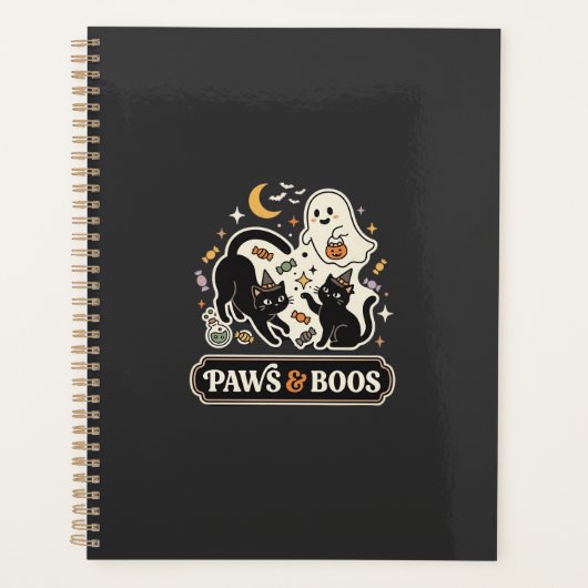 Halloween Kat Geest Magie Planner (Voorkant)