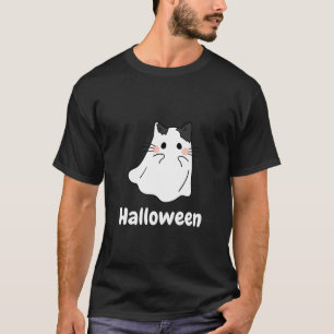 Halloween kat geest t-shirt